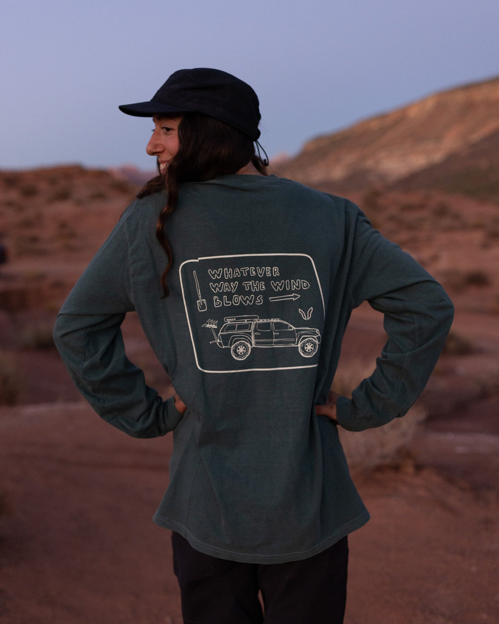 T-shirt à manches longues ''Whatever Way The Wind Blows''
