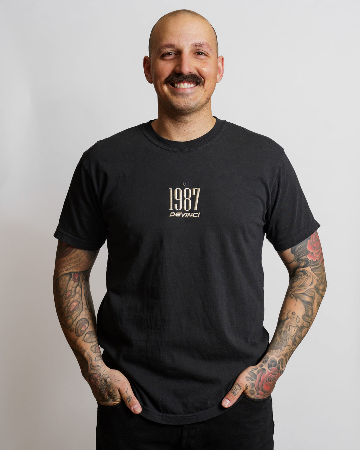 T-shirt Vintage Brodé 1987